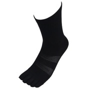 底メッシュ5本指ソックス 3足組 R-9023 ブラック F