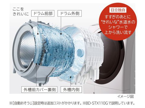 ヨドバシ.com - 日立 HITACHI BD-STX110GR W [ドラム式洗濯乾燥機