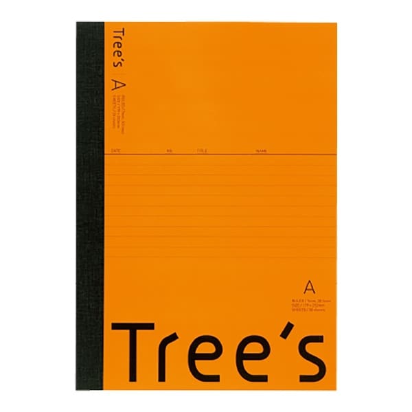 UTR3AOR [Tree's B5 A罫30枚 オレンジ 1冊]