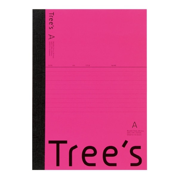 UTR3AP [Tree's B5 A罫30枚 ピンク 1冊]