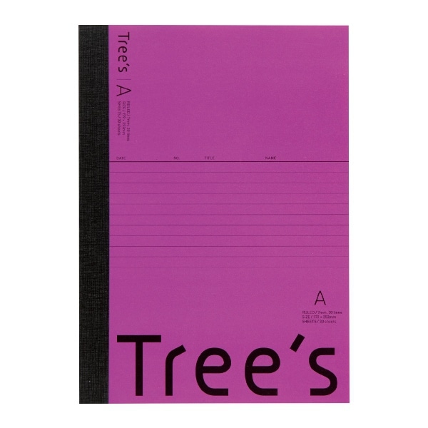 UTR3APU [Tree's B5 A罫30枚 パープル 1冊]