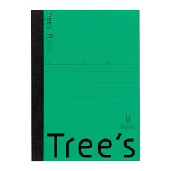 Tree's B5 B罫30枚 グリーン 1冊 UTR3BG