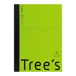 Tree's B5 B罫30枚 ライトグリーン 1冊 UTR3BLG