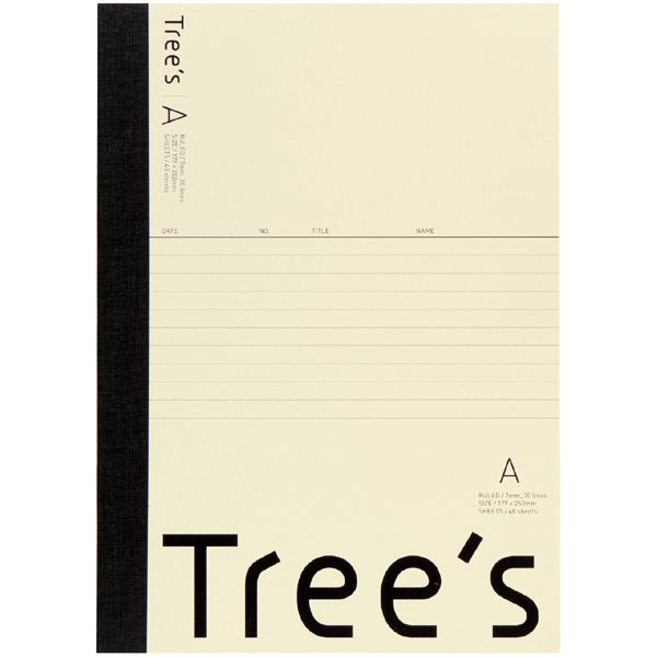 UTR4AC [Tree's B5 A罫40枚 クリーム 1冊]
