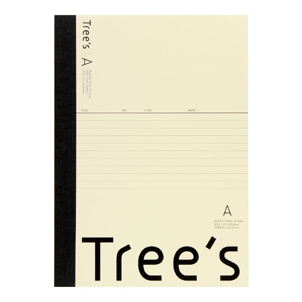 UTR5AC [Tree's B5 A罫50枚 クリーム 1冊]