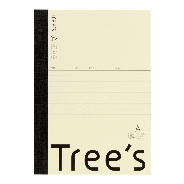 UTRAA5C [Tree's A5 A罫30枚 クリーム 1冊]