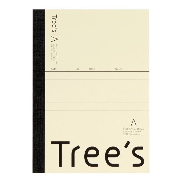UTRAA6C [Tree's A6 A罫48枚 クリーム 1冊]