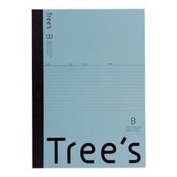 Tree's A4 B罫40枚 ブルーグレー 1冊 UTRBA4GR