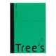 Tree's A5 B罫30枚 グリーン 1冊 UTRBA5G