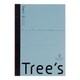 UTRBA5GR [Tree's A5 B罫30枚 ブルーグレー 1冊]