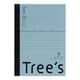 Tree's A6 B罫48枚 ブルーグレー 1冊 UTRBA6GR