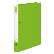 Dリングファイル スムーススタイル A4 200枚 黄緑 フ-UDS420YG