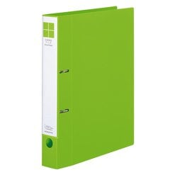 Dリングファイル スムーススタイル A4 300枚 黄緑 フ-UDS430YG