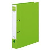 Dリングファイル スムーススタイル A4 300枚 黄緑 フ-UDS430YG