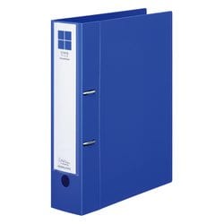Dリングファイル スムーススタイル A4 500枚 青 フ-UDS450B