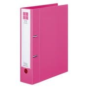 Dリングファイル スムーススタイル A4 500枚 ピンク フ-UDS450P