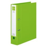 Dリングファイル スムーススタイル A4 500枚 黄緑 フ-UDS450YG