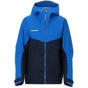 クレーター ハードシェル フーデット ジャケット アジアンフィット メン Crater HS Hooded Jacket AF Men 1010-28430 50511 marine-ice XLサイズ [アウトドア 防水ジャケット メンズ]