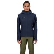 マクン ソフトシェル フーデット ジャケット アジアンフィット ウィメン Macun SO Hooded Jacket AF Women 1011-00801 5118 marine Mサイズ(日本：Lサイズ) [アウトドア ソフトシェルジャケット レディース]