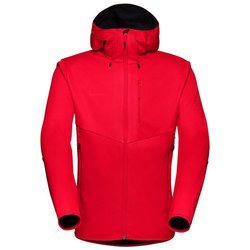 マムートUltimate VI SO Hooded Jacket AF Menジッパー付き胸ポケット