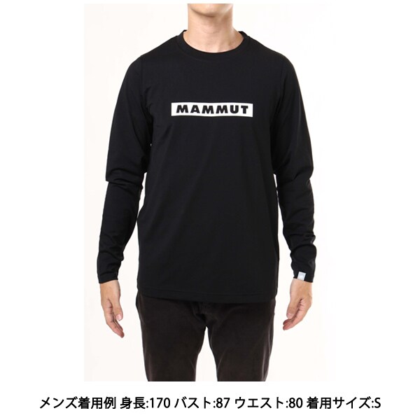 マムート MAMMUT キューディー ロゴ プリント ロングスリーブ Tシャツ 