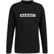 キューディー ロゴ プリント ロングスリーブ Tシャツ アジアンフィット メン QD Logo Print Longsleeve T-shirts AF Men 1016-01030 00254 black PRT2 Mサイズ(日本：Lサイズ) [アウトドア カットソー メンズ]