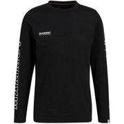 キューディー ロゴ プリント ロングスリーブ Tシャツ アジアンフィット メン QD Logo Print Longsleeve T-shirts AF Men 1016-01030 00255 black PRT3 XSサイズ(日本：Sサイズ) [アウトドア カットソー メンズ]