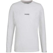 キューディー ロゴ プリント ロングスリーブ Tシャツ アジアンフィット メン QD Logo Print Longsleeve T-shirts AF Men 1016-01030 00471 white PRT1 Mサイズ(日本：Lサイズ) [アウトドア カットソー メンズ]