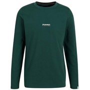 キューディー ロゴ プリント ロングスリーブ Tシャツ アジアンフィット メン QD Logo Print Longsleeve T-shirts AF Men 1016-01030 40183 dark teal PRT1 Mサイズ(日本：Lサイズ) [アウトドア カットソー メンズ]