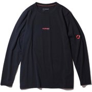 キューディー ロゴ プリント ロングスリーブ Tシャツ アジアンフィット メン クラシック QD Logo Print Longsleeve T-Shirts AF Men Classic 1016-01200 00093 black-magma Mサイズ(日本：Lサイズ) [アウトドア カットソー メンズ]