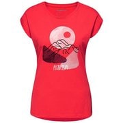 マウンテン Tシャツ ウィメン Mountain T-Shirt Women 1017-00965 3686 sunset PRT1 XLサイズ(日本：XXLサイズ) [アウトドア カットソー レディース]