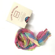 日本製 AVOCA ACガーゼマフラー パッケージ入り ピンク