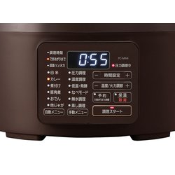 21年製　アイリスオーヤマ 電気圧力鍋 カカオブラウン PC-MA4-T 4L 楽天市場】電気圧力鍋 4L アイリスオーヤマ 大容量 炊飯器 4合