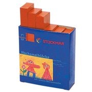 みつろうブロッククレヨン 単色 12本 オレンジ ST36003