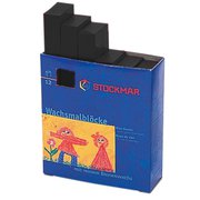 みつろうブロッククレヨン 単色 12本 黒 ST36015