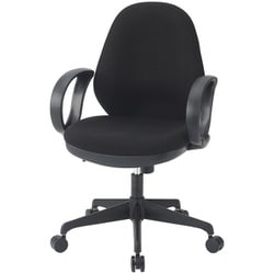 高耐荷重 チェア ブラック 肘付き CKT-112-BK