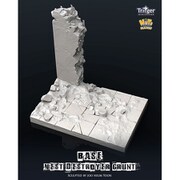 TA35004 ネストデストロイヤーグラント展示ベース 僅かに残る壁の残影 [レジン製ベース 1/35スケール]