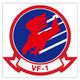 TOP GUN GG3耐ステッカー VF-1 [キャラクターグッズ]