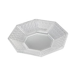 ガラス 八角 皿 プレート 約19cm 香菊 日本製 AMG-KM-K13