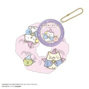 SG-75 映画すみっコぐらし2 缶バッジ付きシュシュ B しろくま＆ねこ [キャラクターグッズ]