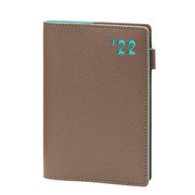 2022 カラーエッジダイアリー A6 ダークブラウン RFD2214E