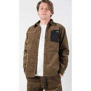Corduroy Shirt POH-21001 SN63 khaki Lサイズ [アウトドア シャツ メンズ]