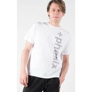 Mesh Logo T-shirt POT-21003 SN10 white Lサイズ [アウトドア カットソー メンズ]