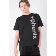 Mesh Logo T-shirt POT-21003 SN90 black Lサイズ [アウトドア カットソー メンズ]