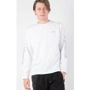 Sleeve Logo LS-shirt POT-21004 SN10 white Sサイズ [アウトドア カットソー メンズ]