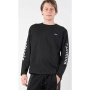 Sleeve Logo LS-shirt POT-21004 SN90 black Lサイズ [アウトドア カットソー メンズ]