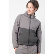 Hooded Puff Jacket POO-21010 SN80 gray Lサイズ [アウトドア ジャケット メンズ]