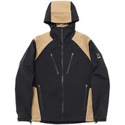 ハイブリッド ソフトシェル パーカ HybridSoftShellPK 130501 (J01) BLACK/BEIGE Mサイズ [アウトドア ソフトシェルジャケット ユニセックス]
