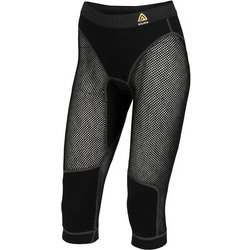 ウールネット 3/4 ロングス ウーマン WOOLNET 3/4 LONGS WOMAN Black Mサイズ [機能性スポーツウェア アンダーウェア レディース]