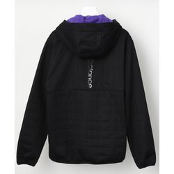 NEW BALANCE◆スクエアキルトフルジップフーディ/5/BLK/012-1220005 ニューバランス New Balance メンズ ゴルフ 長袖トレーナー ピン